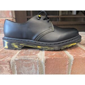 New Dr. Martens Shoes Mens Size 8 Black Lowtop AirWair Bouncing Marbled Sole